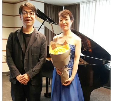 ピアニストと弊社代表取締役