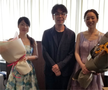 ピアニストととヴァイオリニストと弊社代表取締役